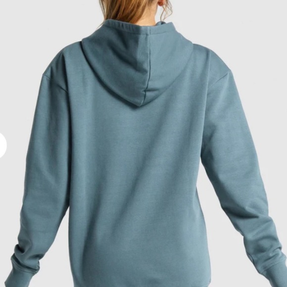 APOLLO GRAPHIC OVERSIZED HOODIE | Teal - Picture 3 of 5